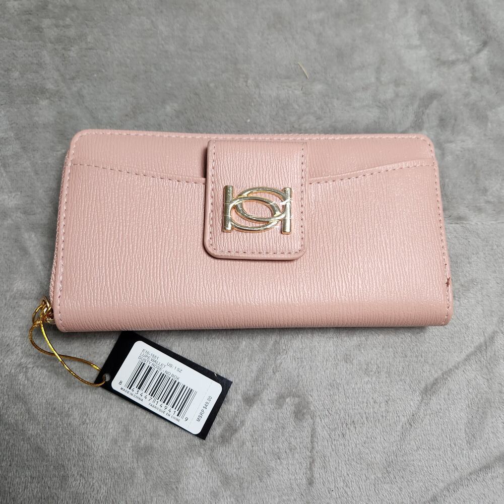 bebe Lupe Zip Around Wallet Dusty Rose New